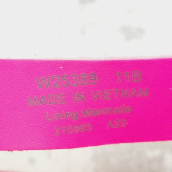 New Cole Haan Crystal Pink Fuschia Wedge Sandals V254 - Picture 11 of 14